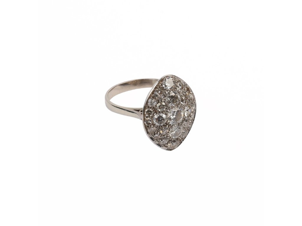 Anillo oro 18 K y brillantes