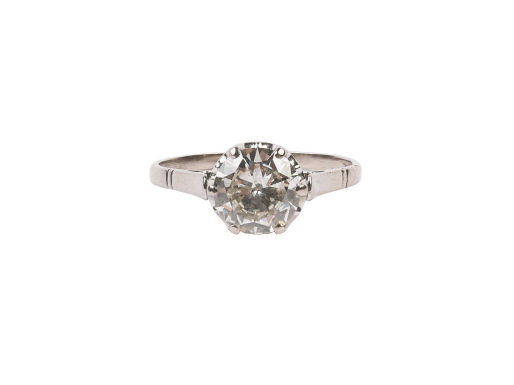 Anillo oro 18 K y brillante