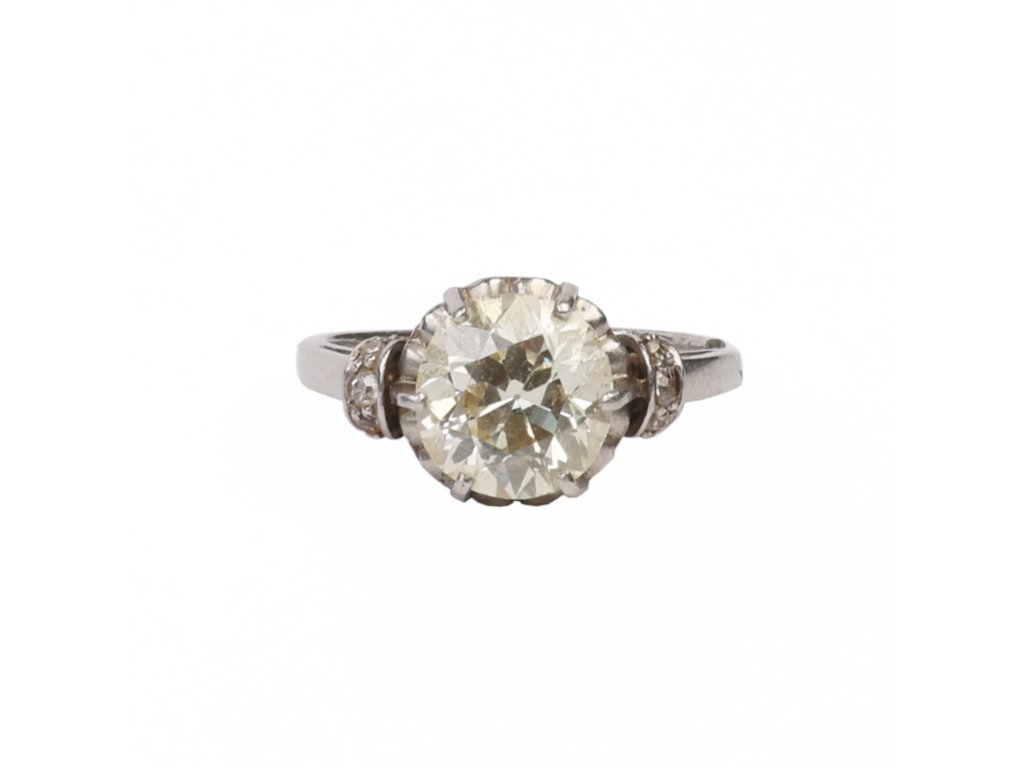 Anillo oro 18 K y brillantes