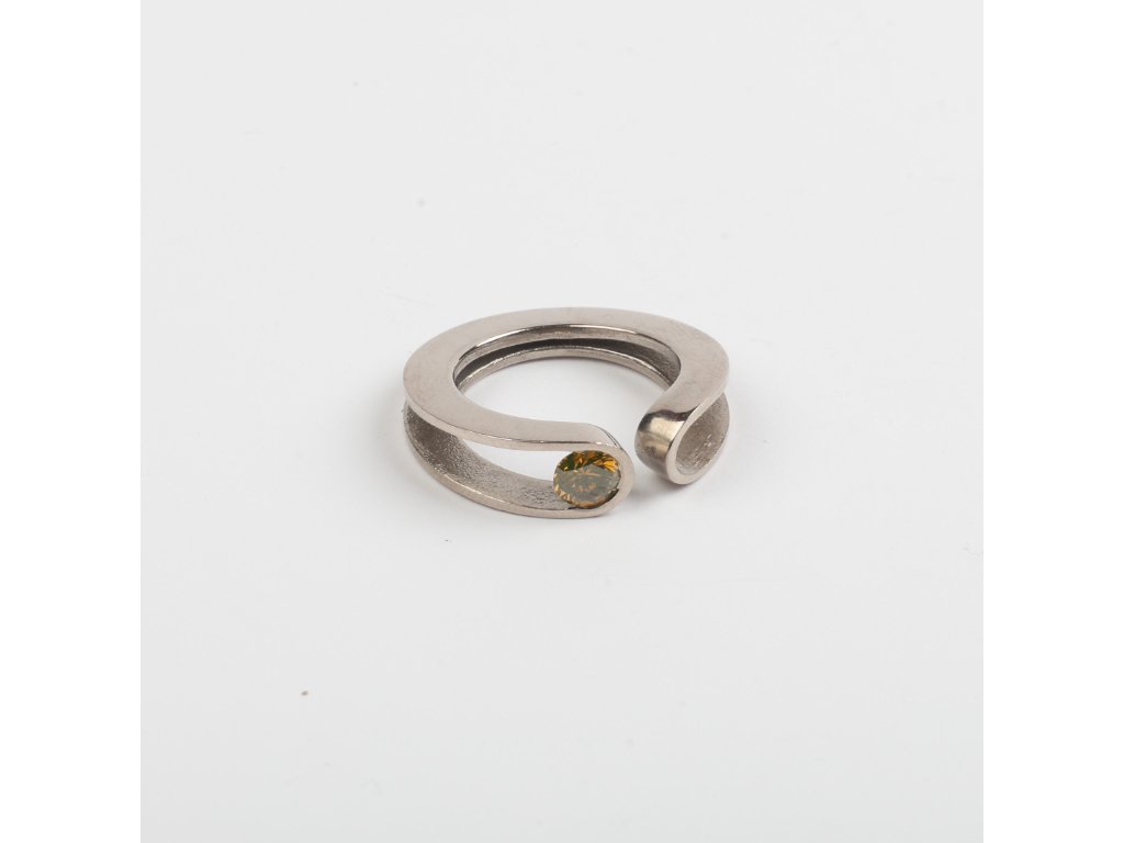 Anillo oro 18 K y brillante