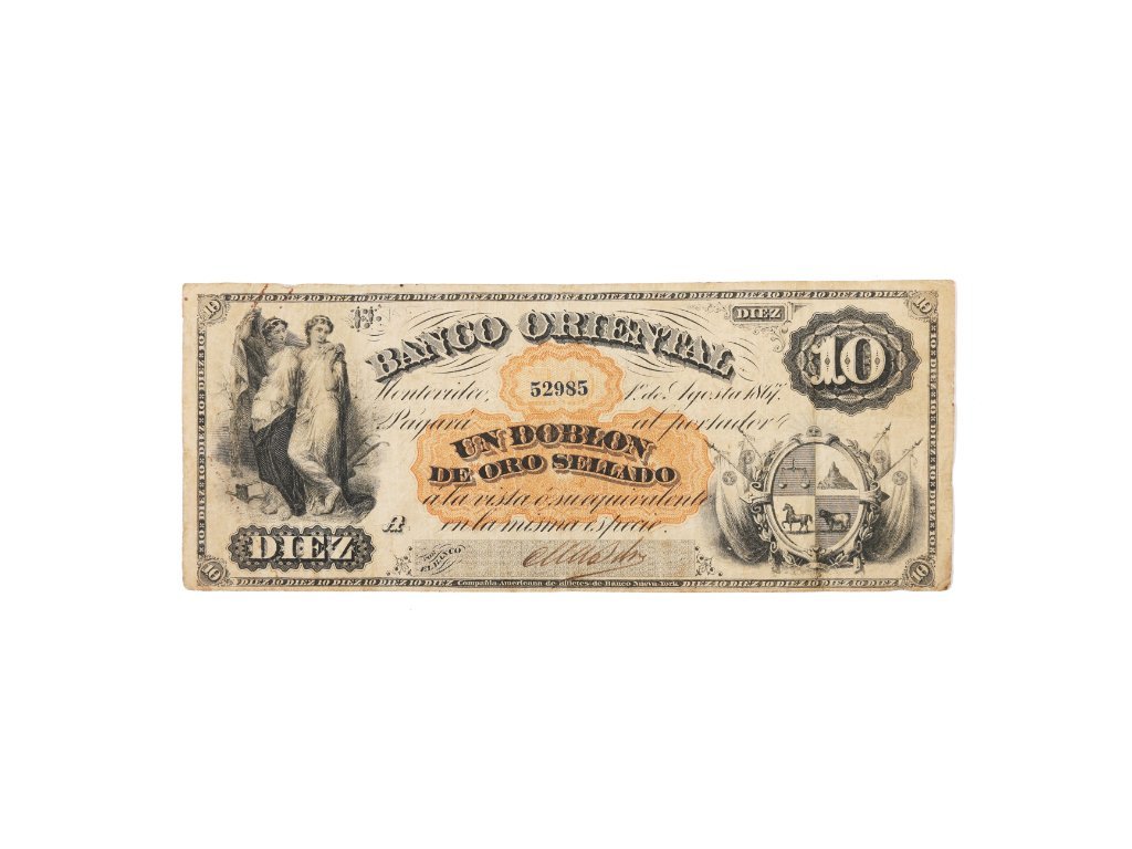 Once billetes uruguayos