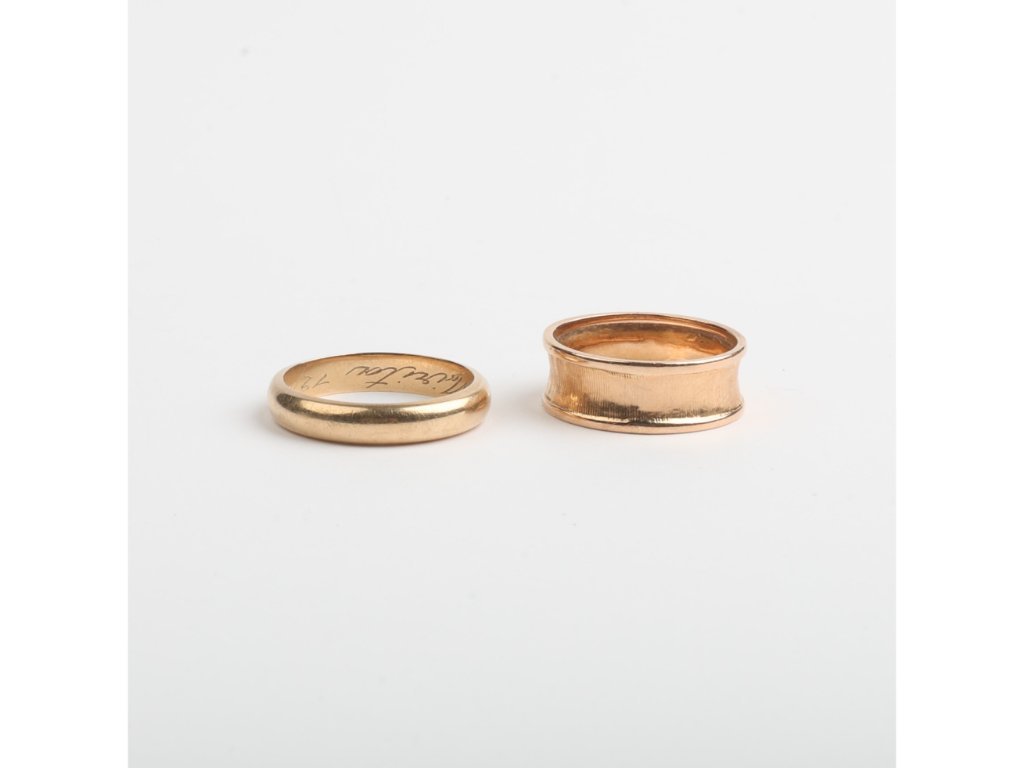 Dos alianzas oro 18 K