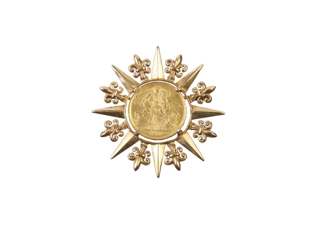 Prendedor oro 18 K