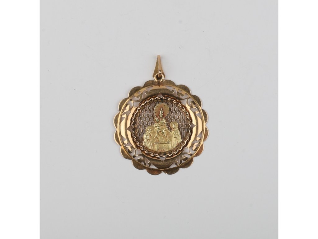 Medalla oro 18 K