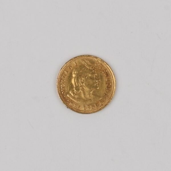 Moneda peruana en oro