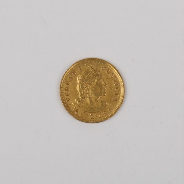 Moneda peruana en oro