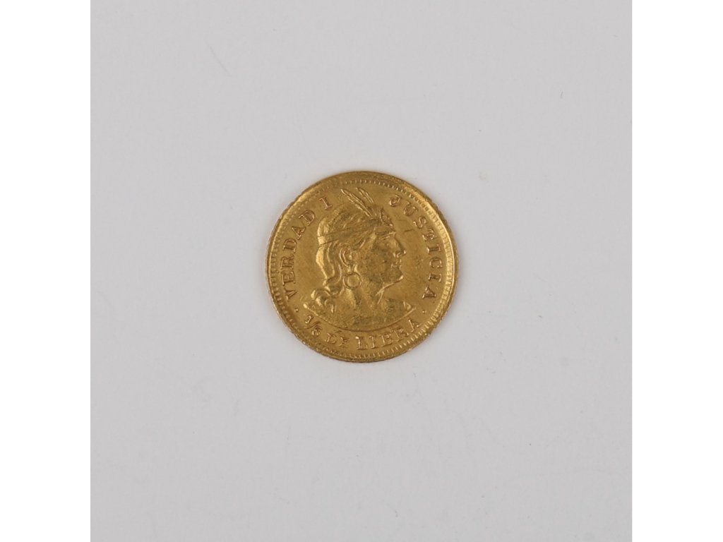 Moneda peruana en oro