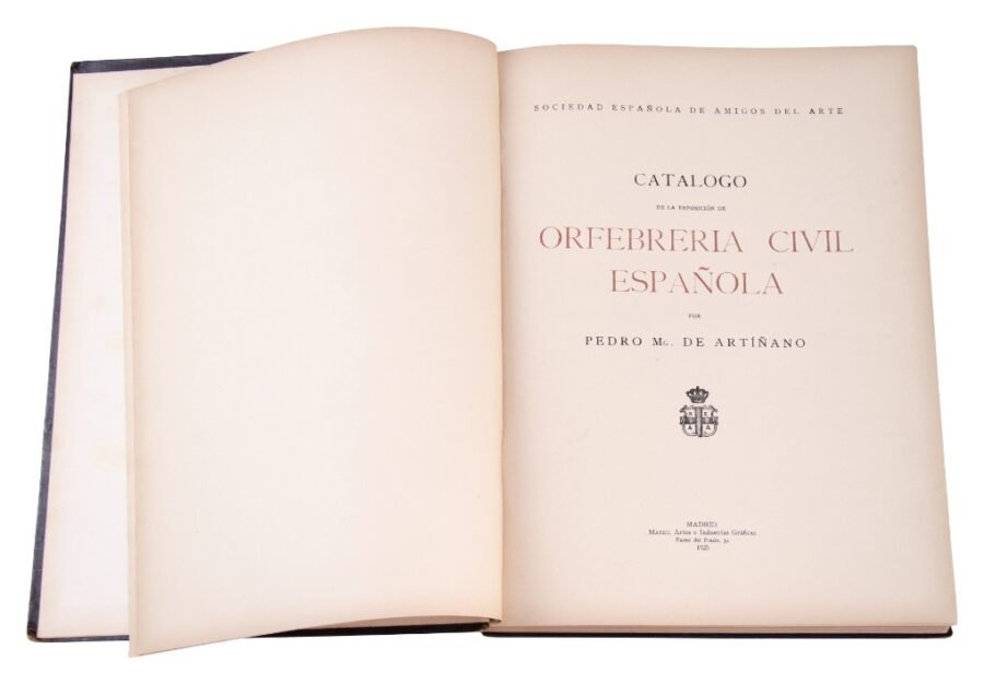 DE ARTIÑANO, PEDRO. MG. “Catálogo de la Exposición de Orfebrería Civil Española”. Madrid, 1925. - Imagen 2