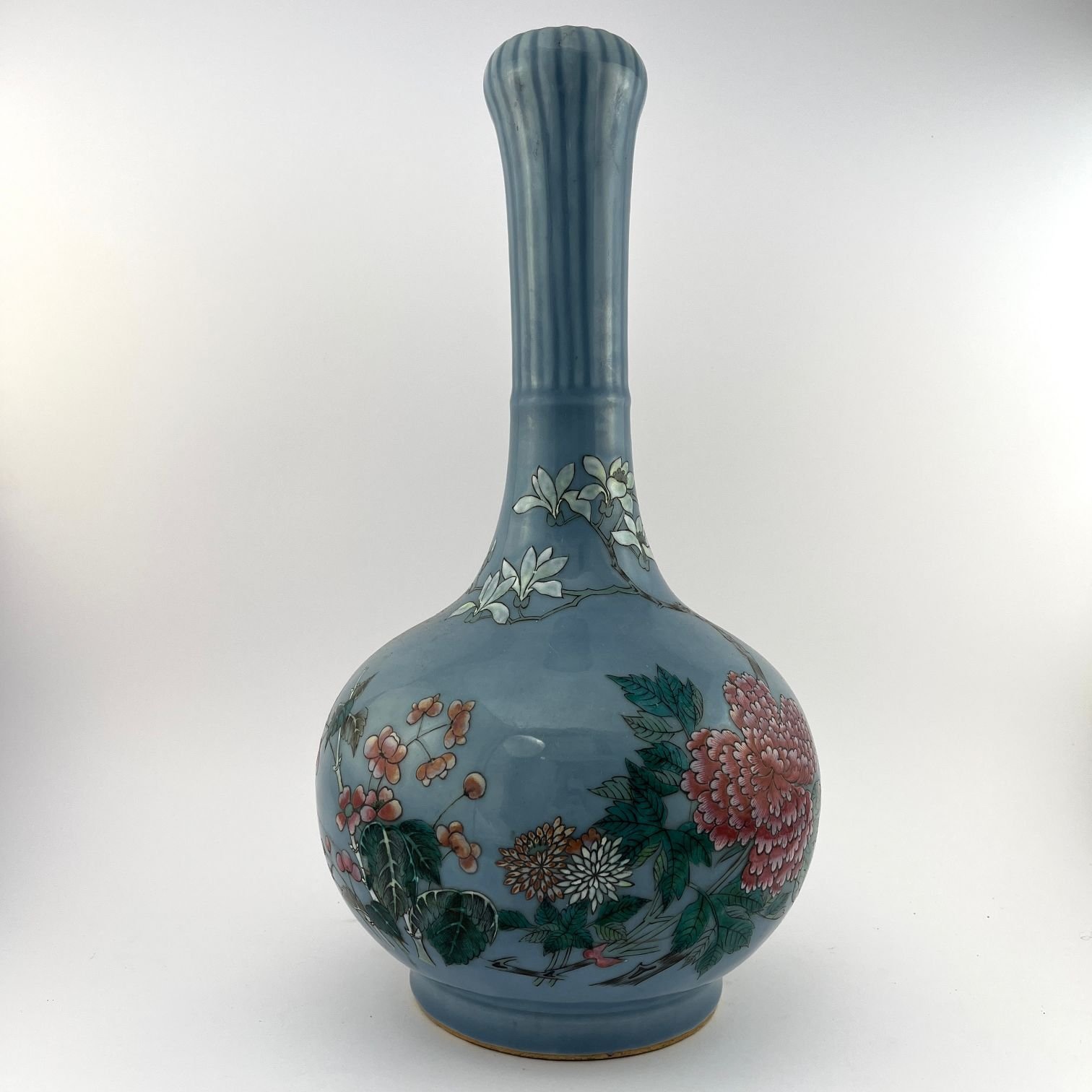 Jarrón chino en porcelana