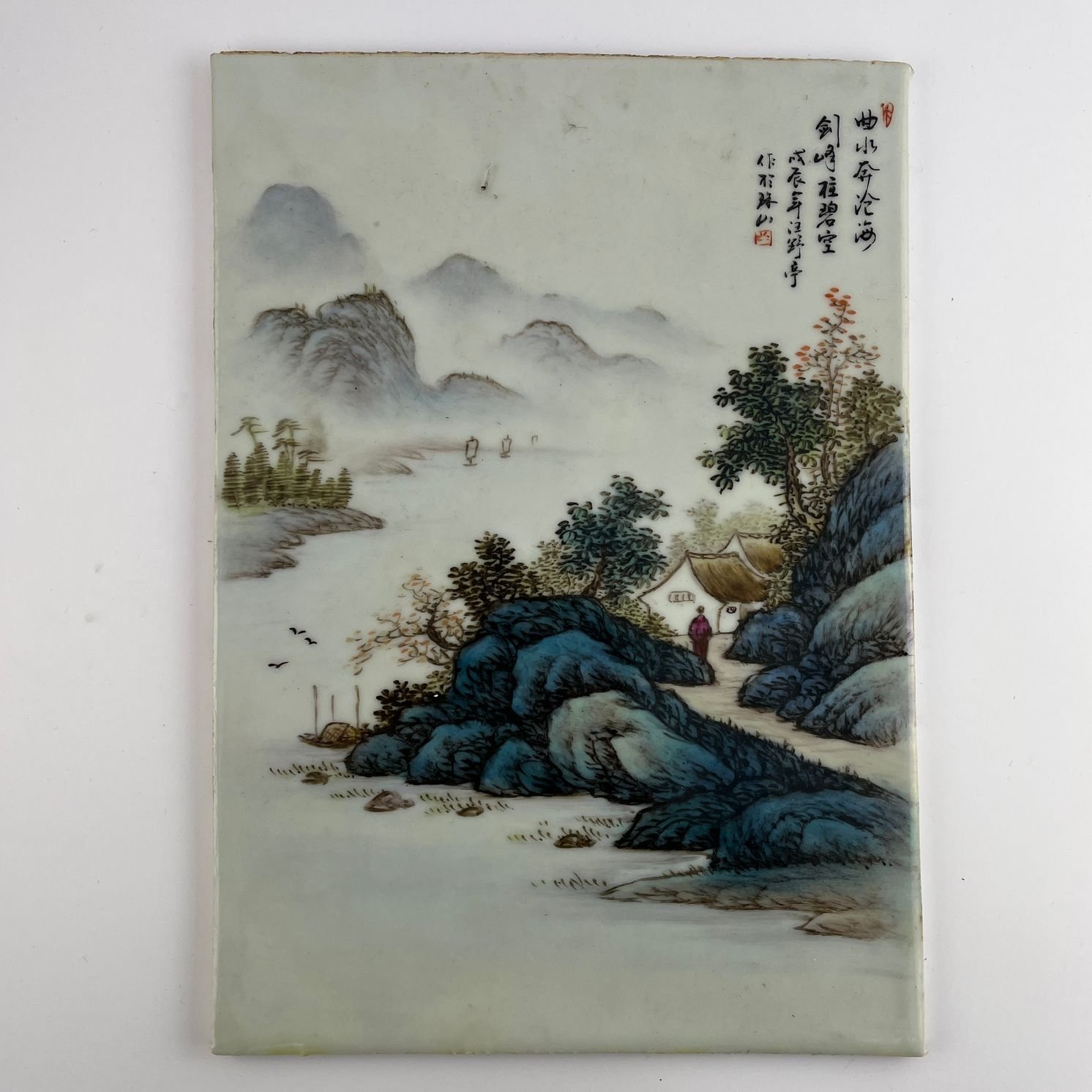 Placa china en porcelana