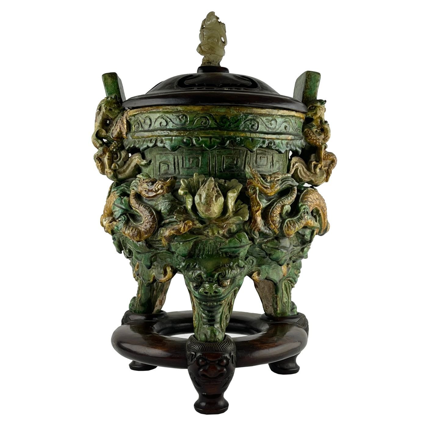 Sahumador chino en cerámica