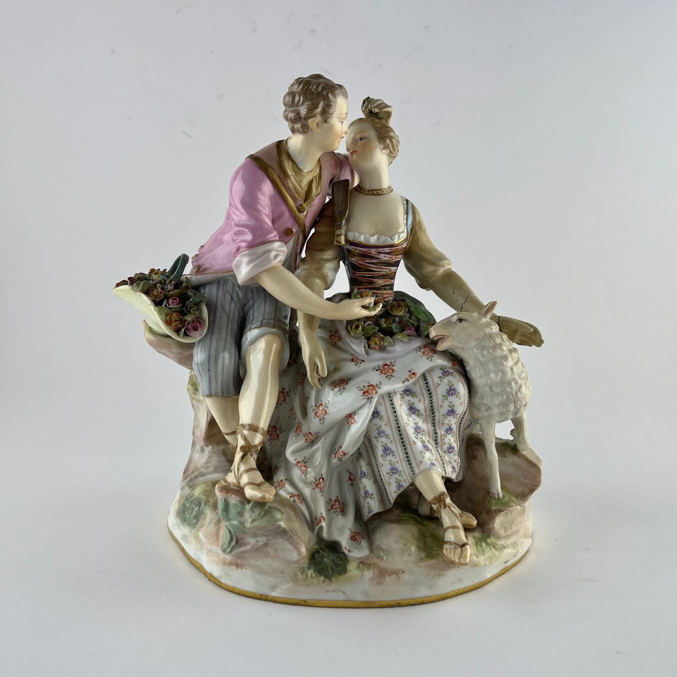 Cuatro esculturas Meissen