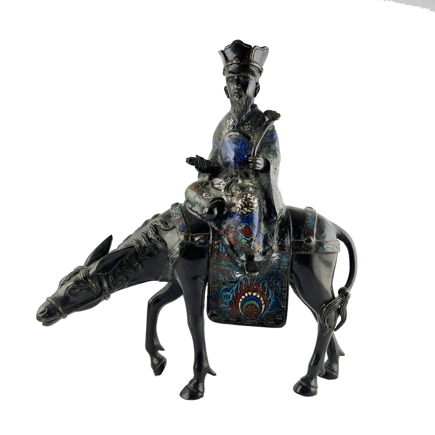 Escultura oriental cloisonné