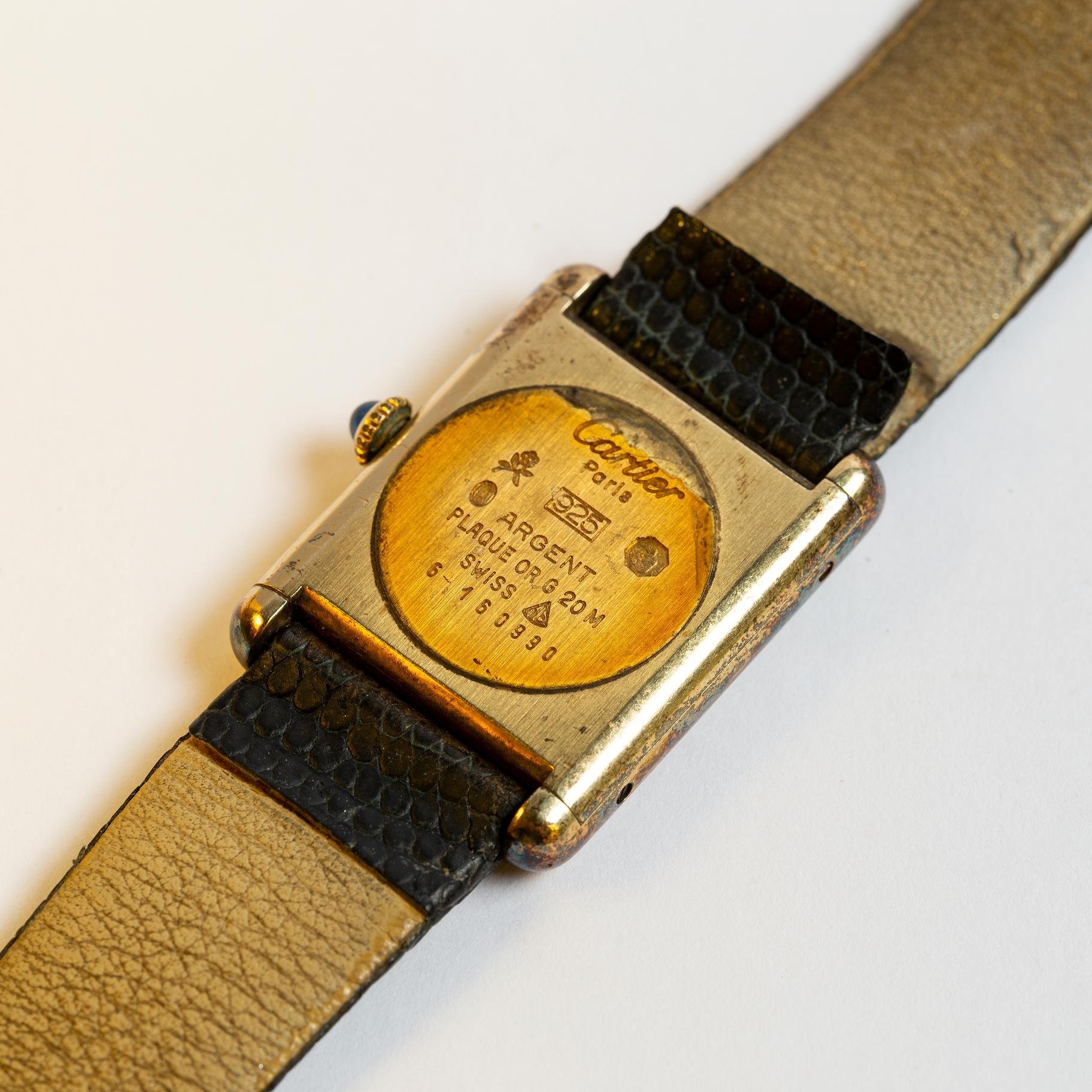 Reloj pulsera Cartier plata 925 - Imagen 2