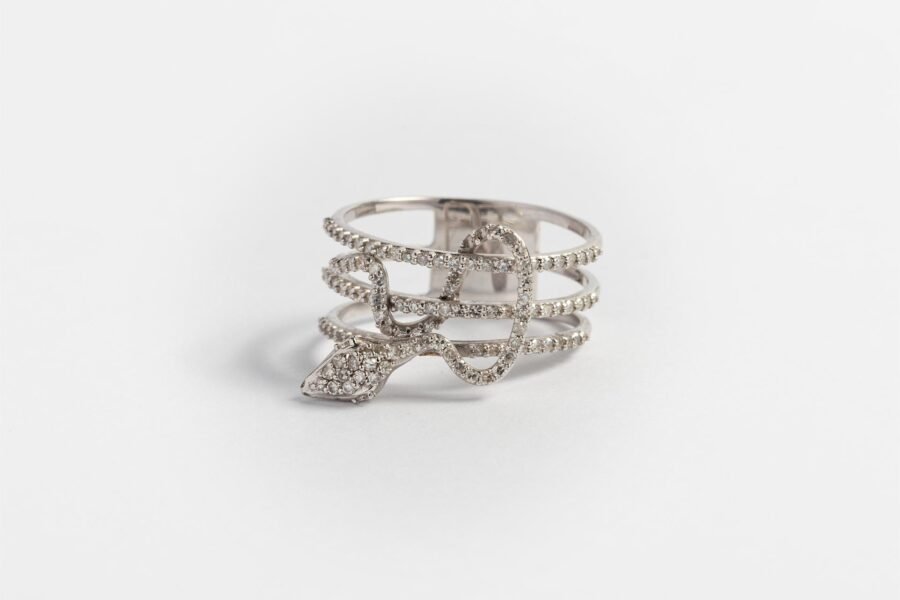 Anillo oro 18 K y brillantes - Imagen 3