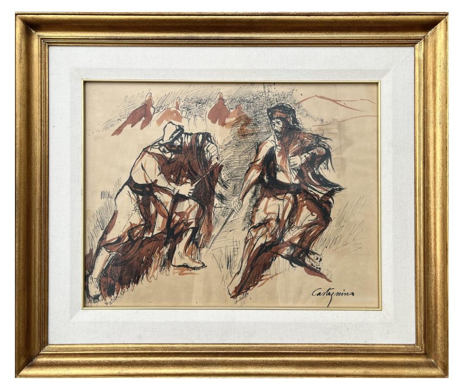 Juan Carlos Castagnino "Combate gaucho"