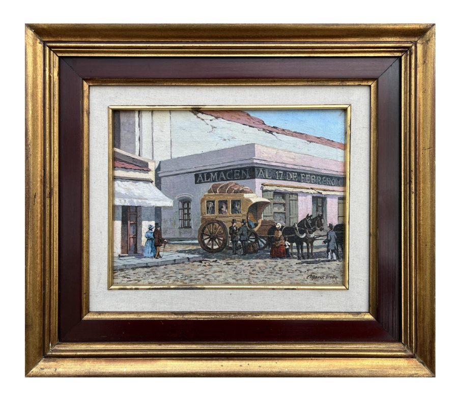 Carlos Menk Freire "Bar El Hacha en la ciudad de Vieja de Montevideo"