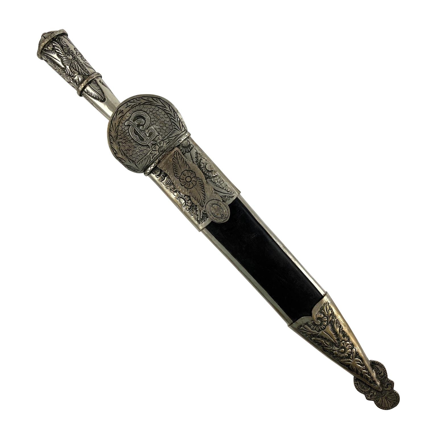 Cuchillo criollo "Sol" en plata