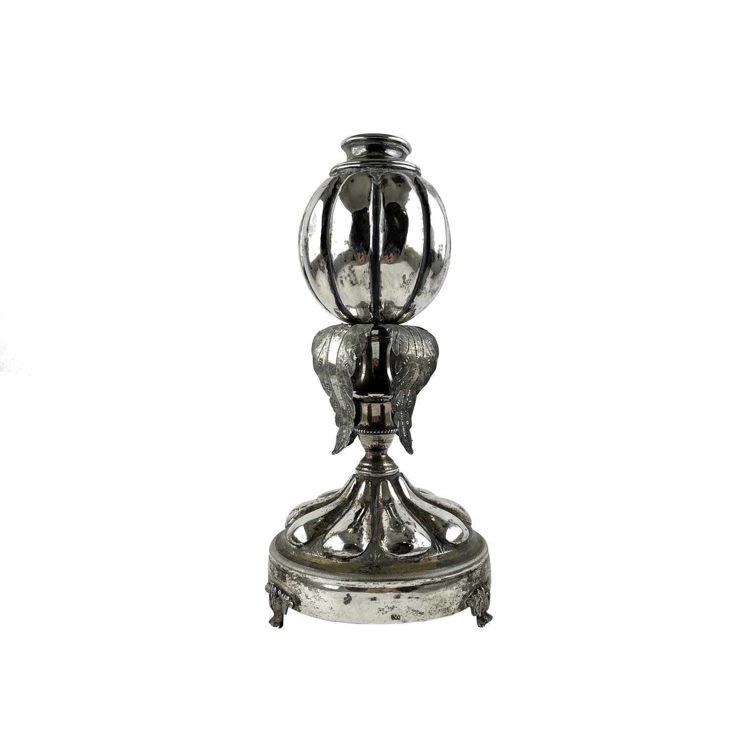 Mate tipo cáliz s. XIX en plata