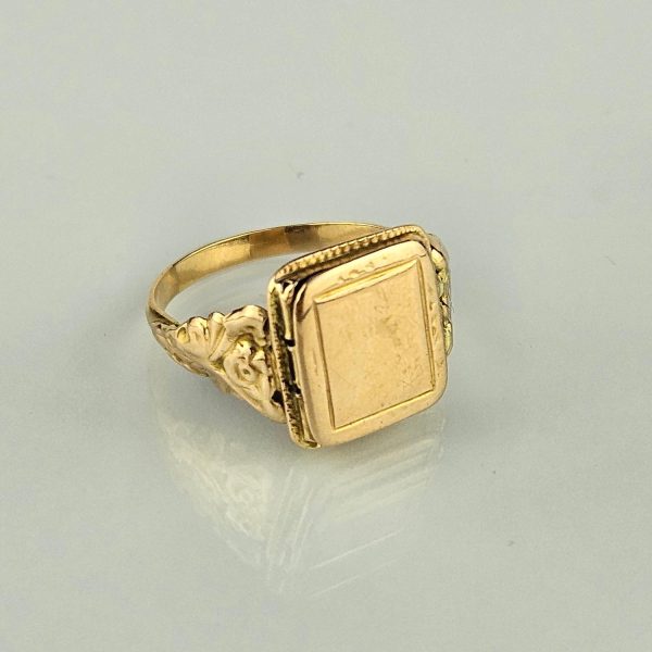 Anillo "poison ring" s. XIX oro amarillo