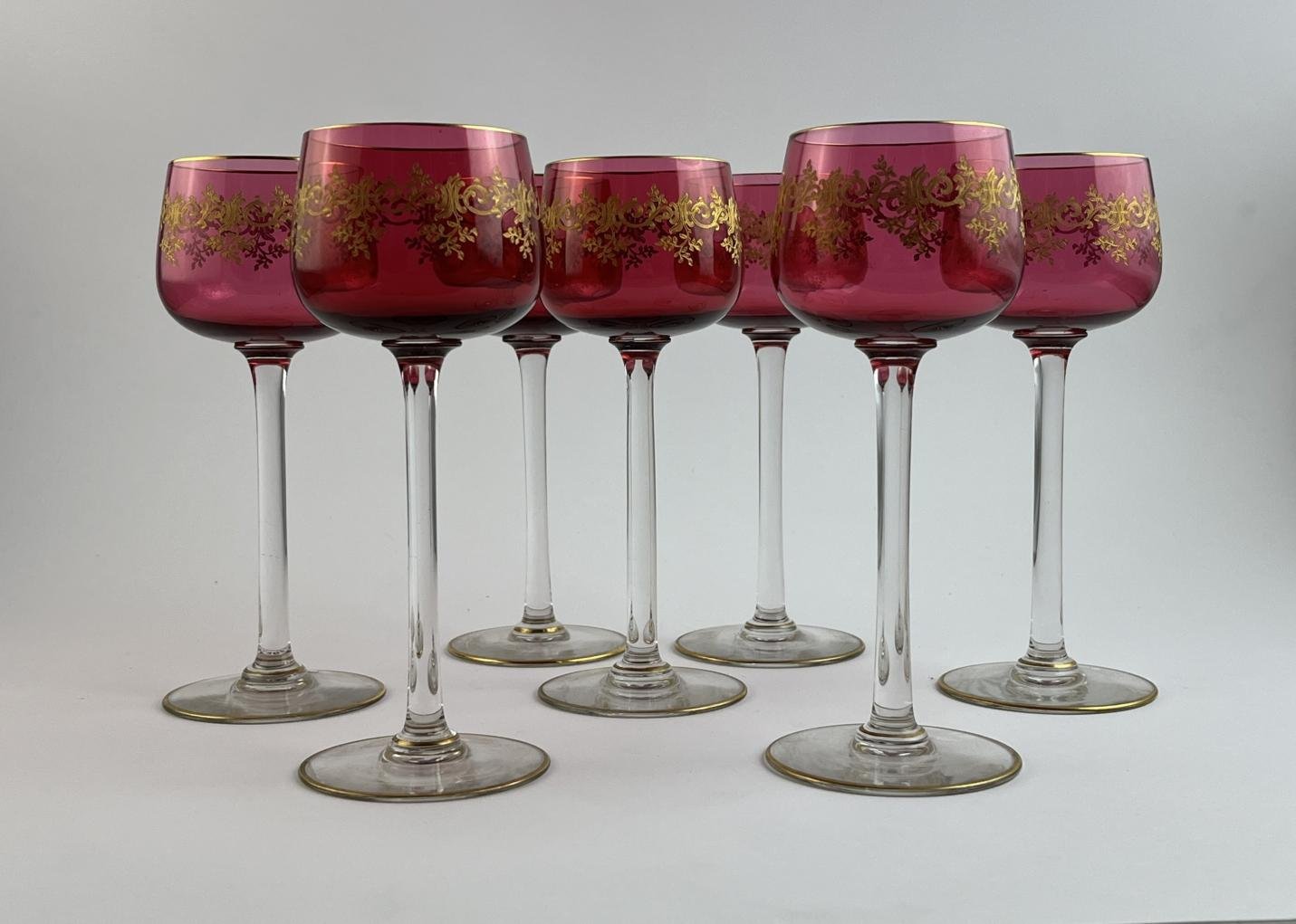 Juego copas en cristal Baccarat modelo Racamier