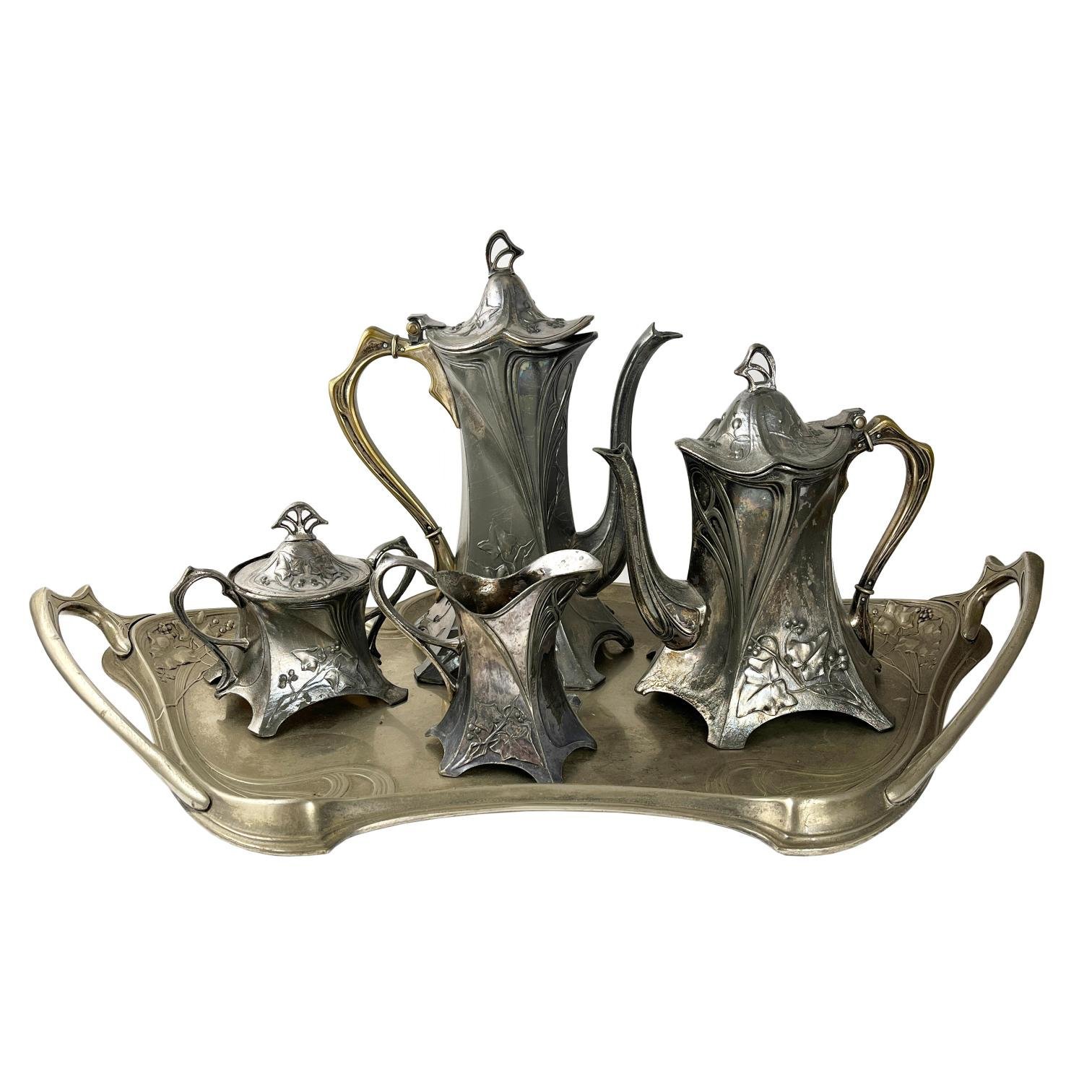 Juego Art Nouveau para té y café