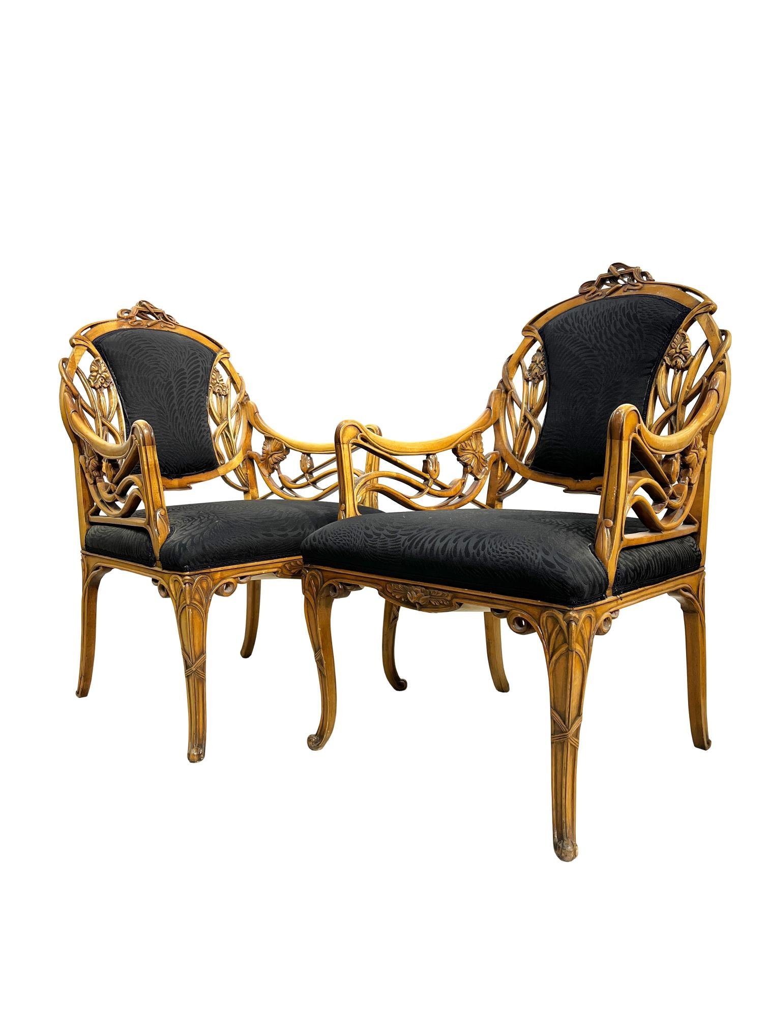 Par de sillones Art Nouveau