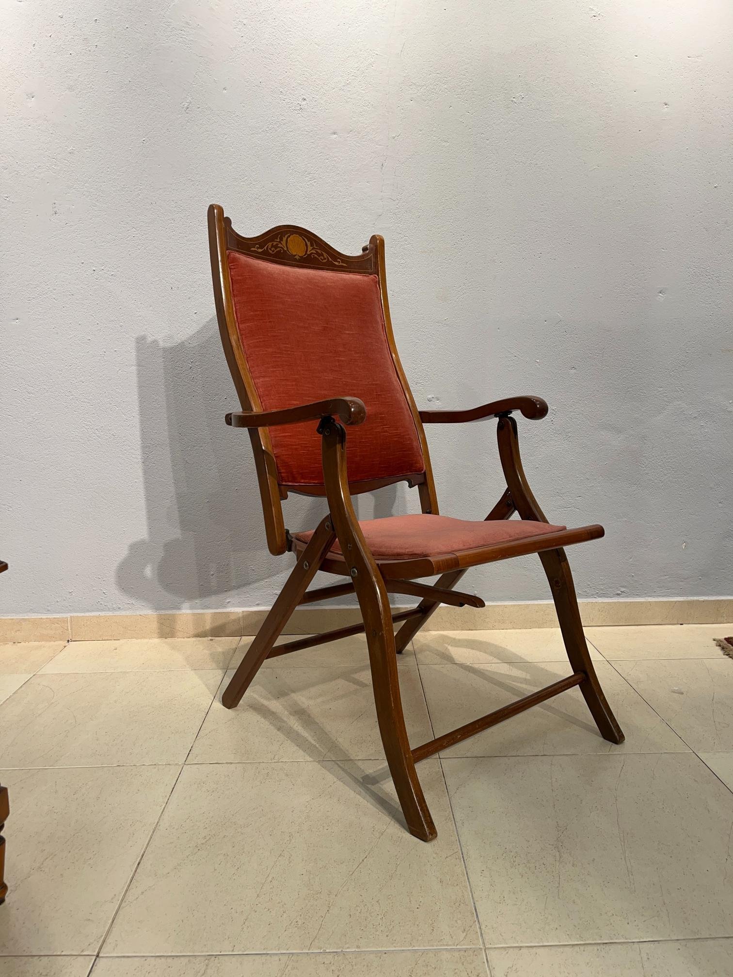 Sillón inglés plegable estilo Adams