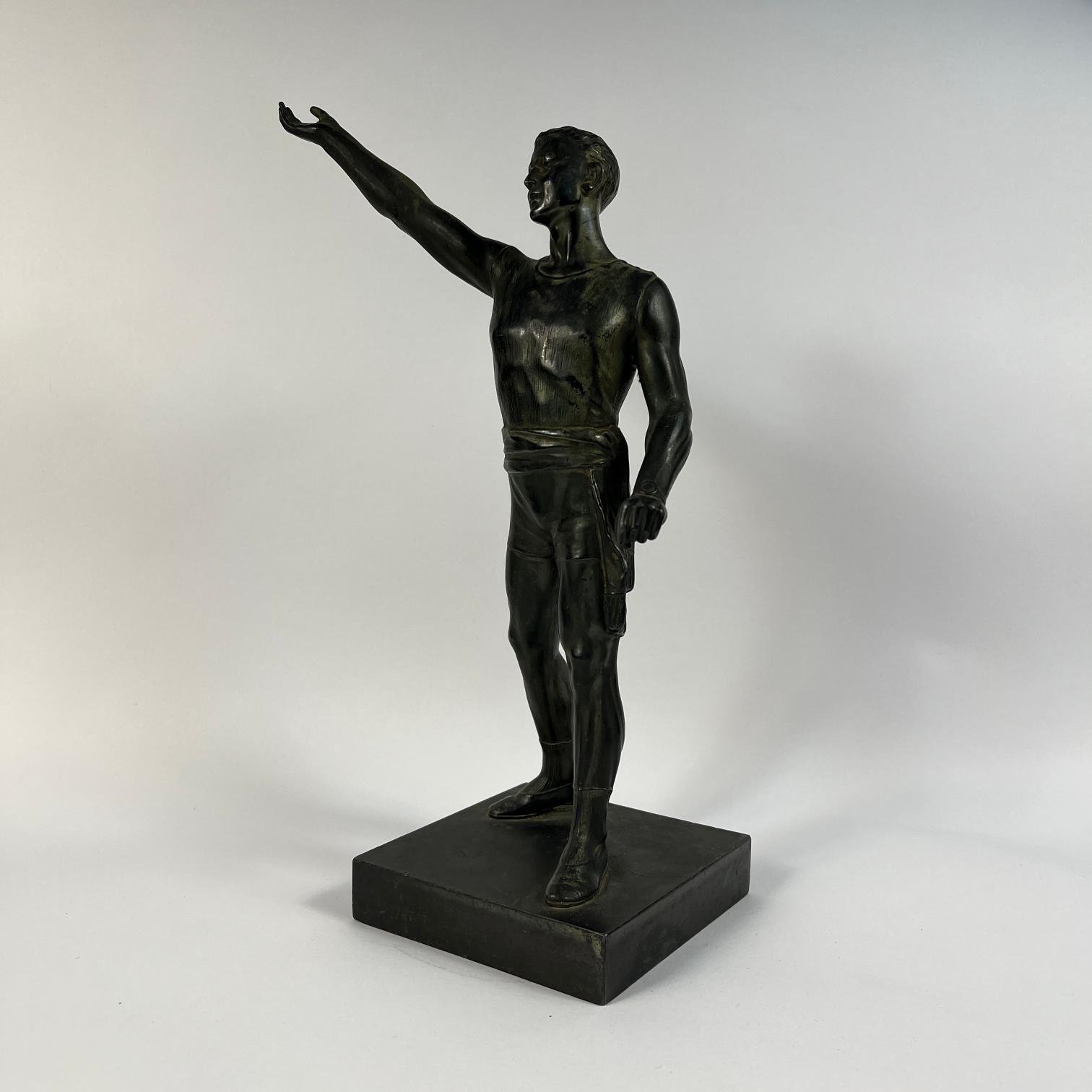 Escultura en petit bronce "atleta olímpico"