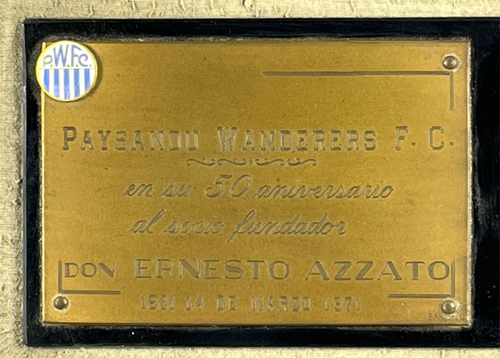 Placa Paysandú Wanderers FC