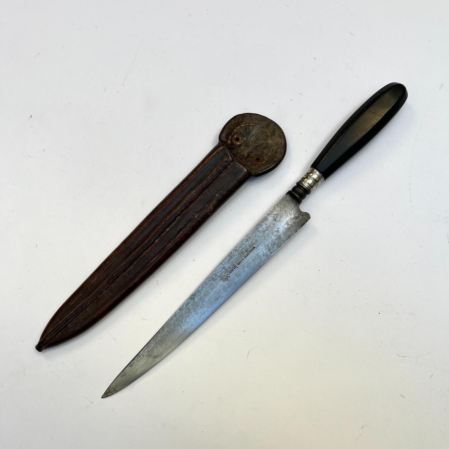 Cuchillo criollo en plata