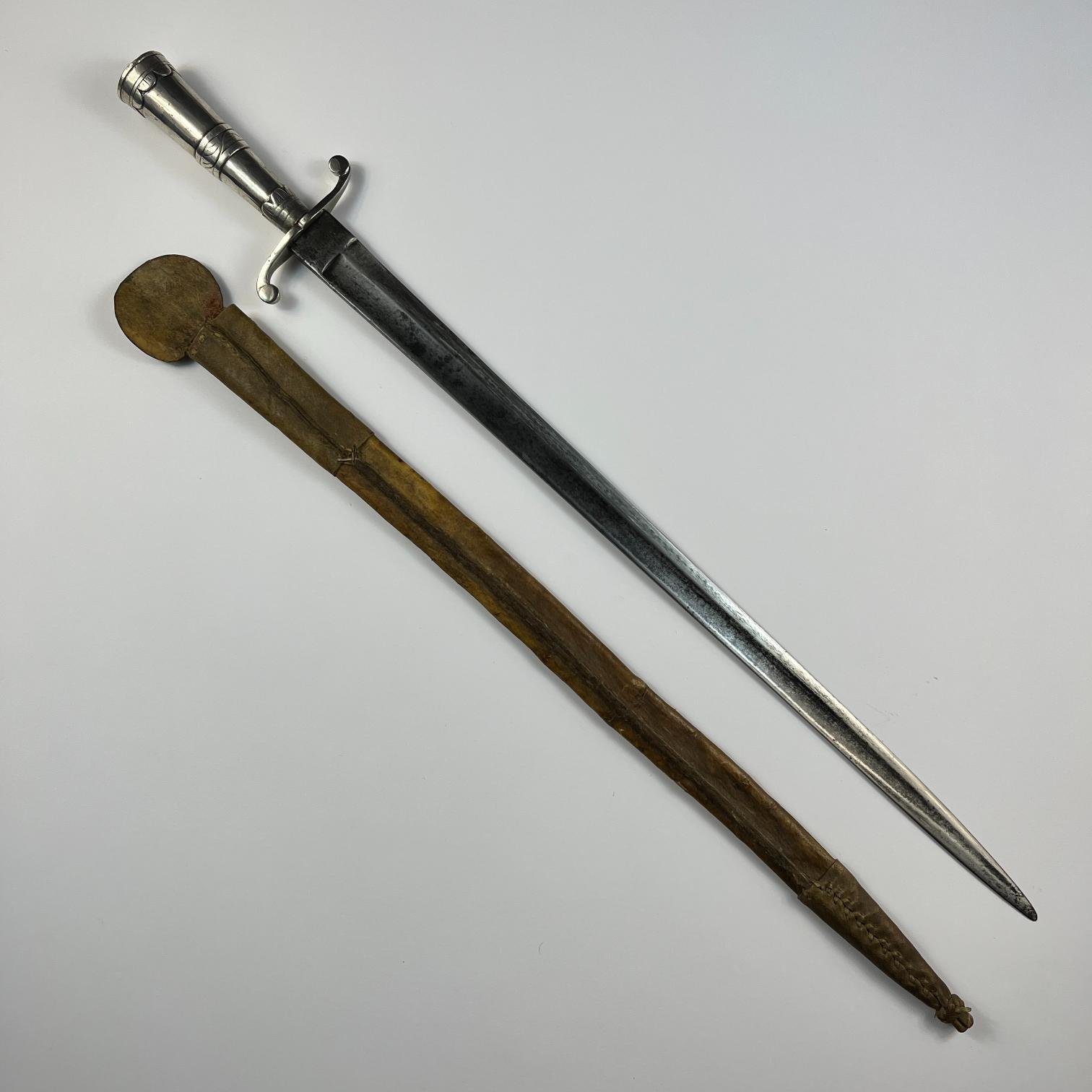 Facón caronero en plata