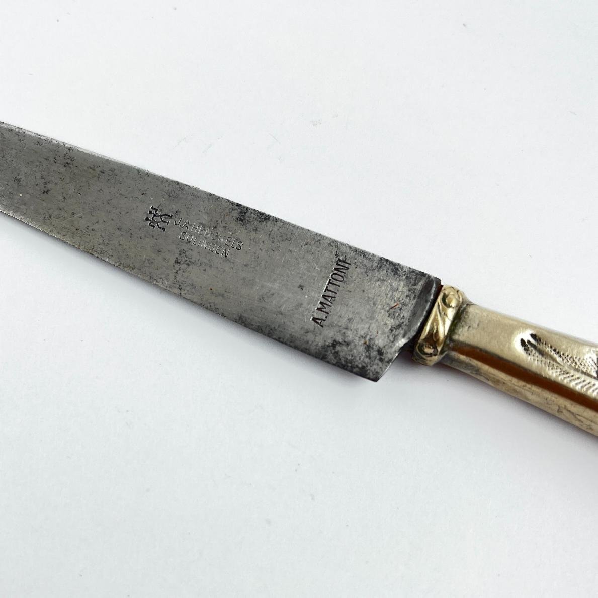 Cuchillo criollo en plata y oro - Imagen 3