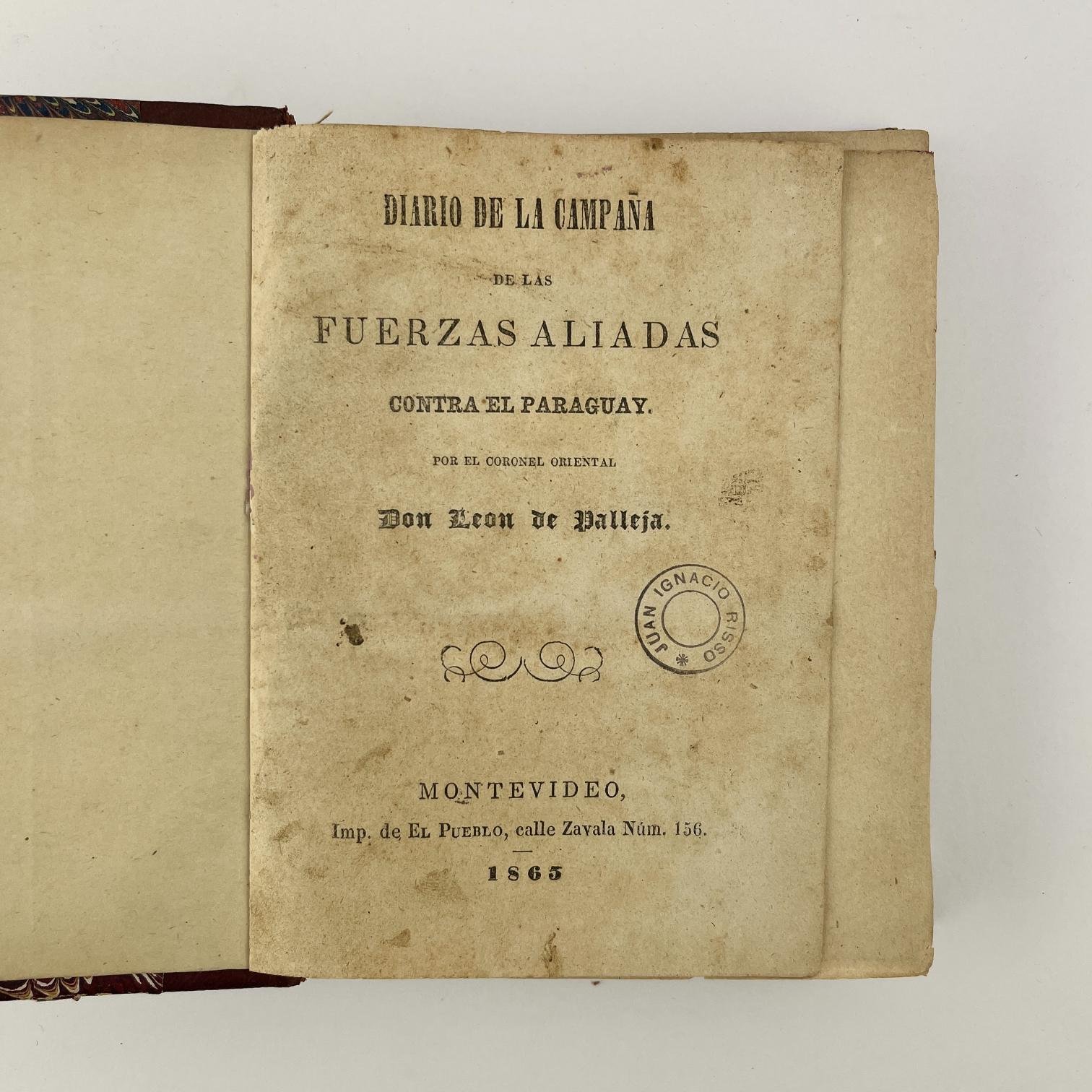 LEÓN DE PALLEJA
Diario de la campaña de las fuerzas aliadas contra Paraguay