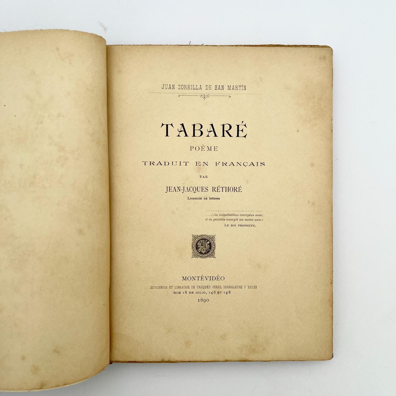 JUAN ZORRILLA DE SAN MARTÍN
Leyenda patria                       Acompañado por:
JUAN ZORRILLA DE SAN MARTÍN: Tabaré