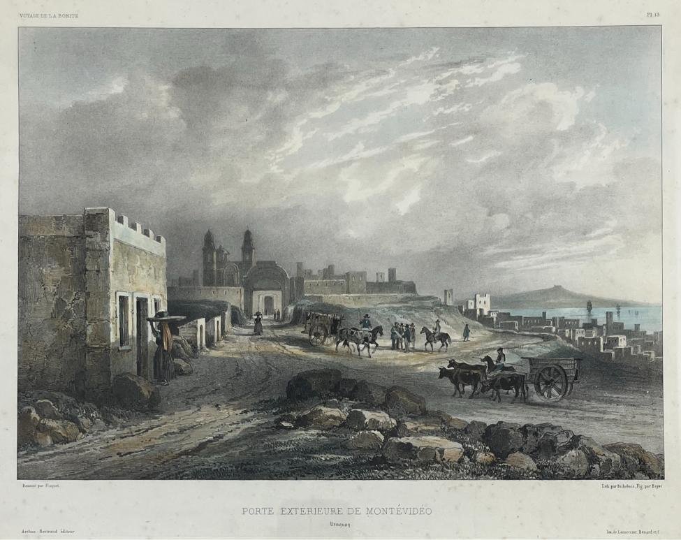  THEODORE FISQUET. Puerta de la Ciudadela de Montevideo