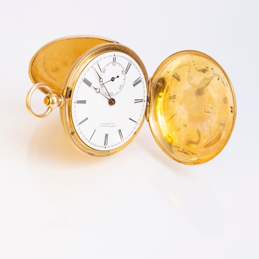 Reloj de bolsillo s. XIX en oro 18 K amarillo y esmalte - Imagen 3