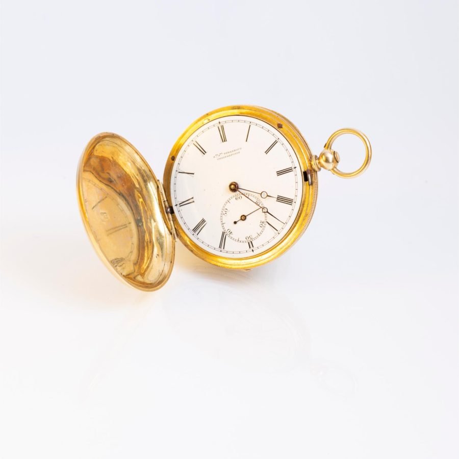 Reloj de bolsillo s. XIX en oro 18 K amarillo y esmalte - Imagen 7