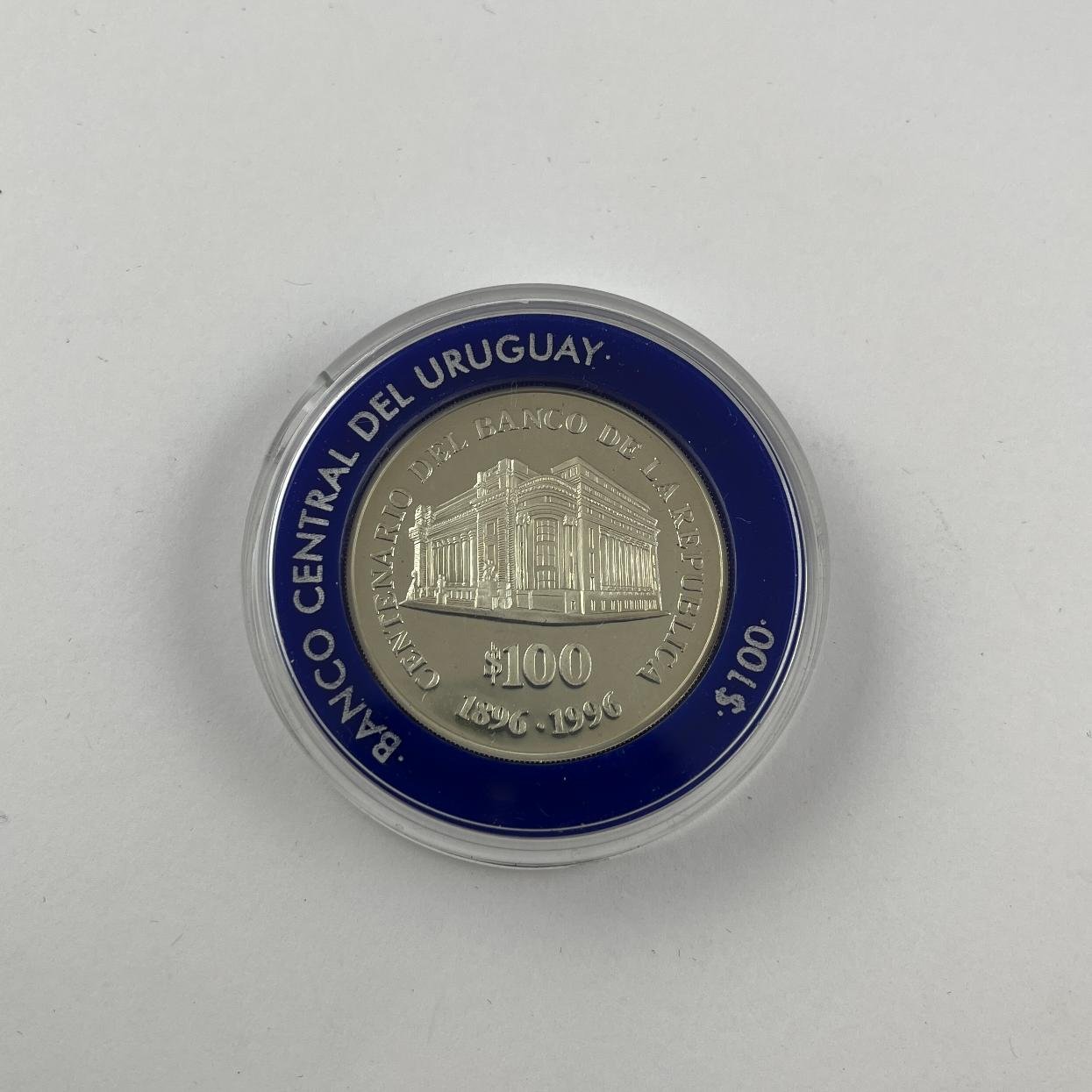 Ocho monedas uruguayas en plata - Imagen 3
