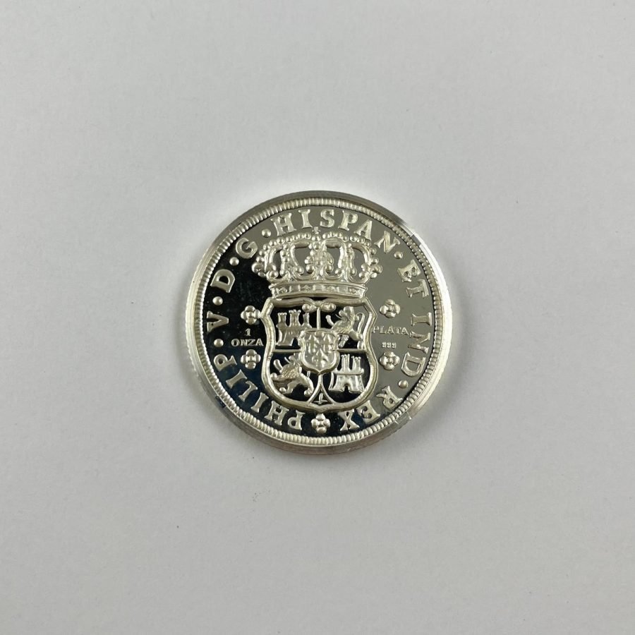 Moneda mexicana en plata
