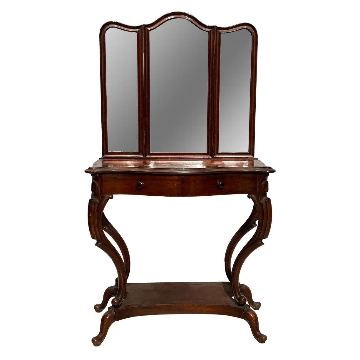 Tocador inglés en caoba