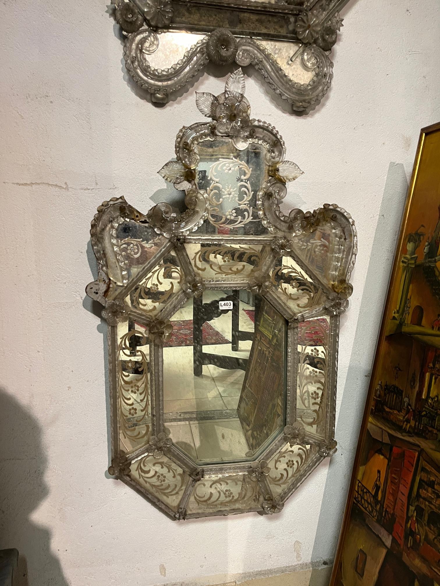 Espejo veneciano rectangular