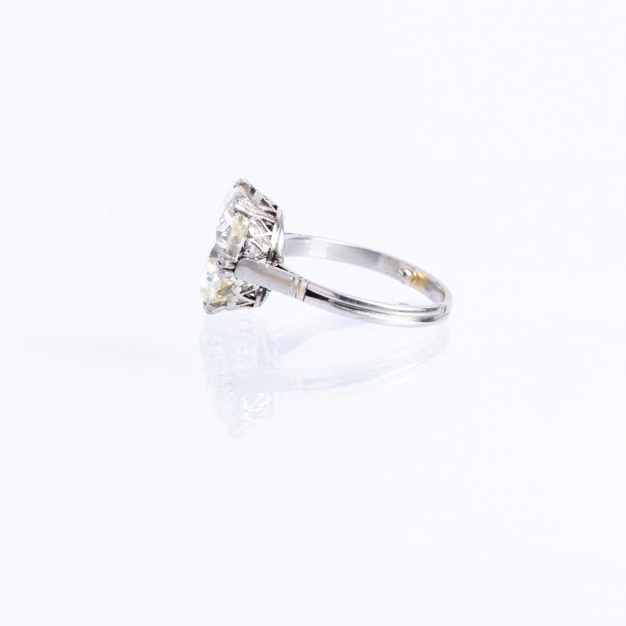 Anillo platino y diamante - Imagen 2