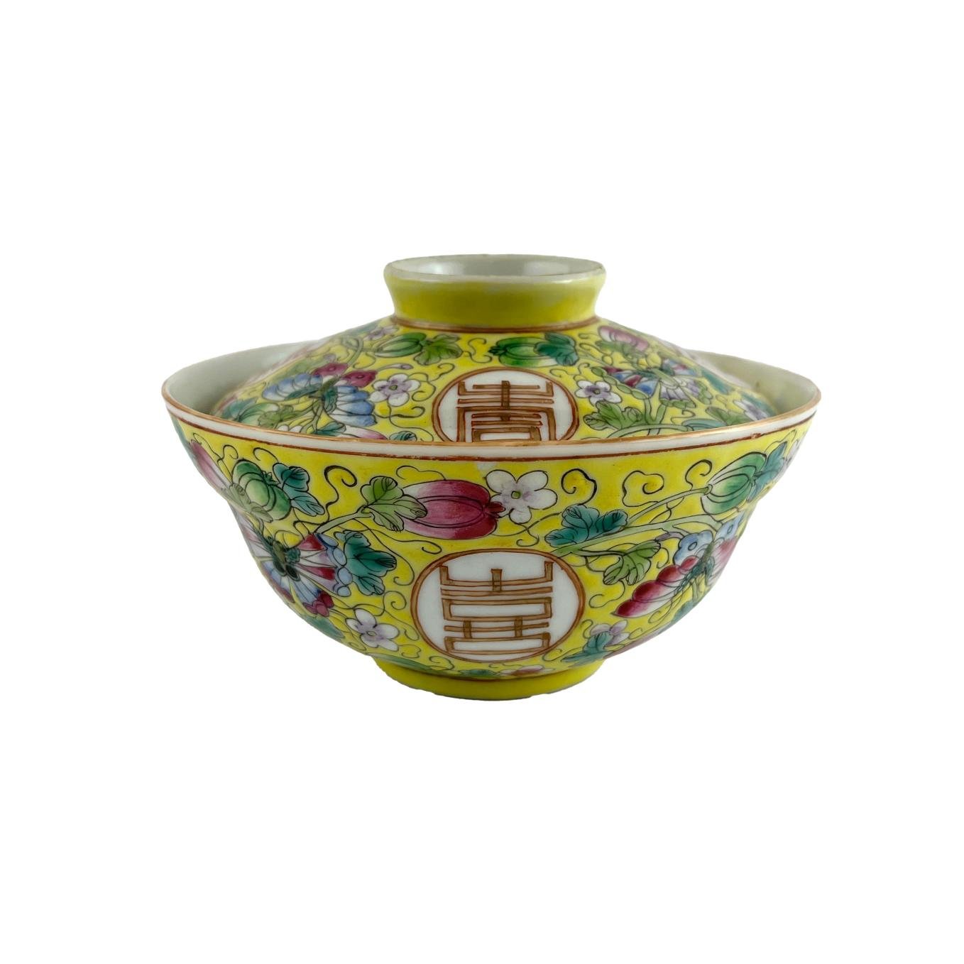 Bowl chino en porcelana familia amarilla