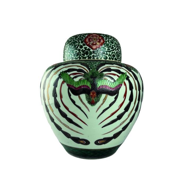 Ginger jar chino en porcelana Kutani