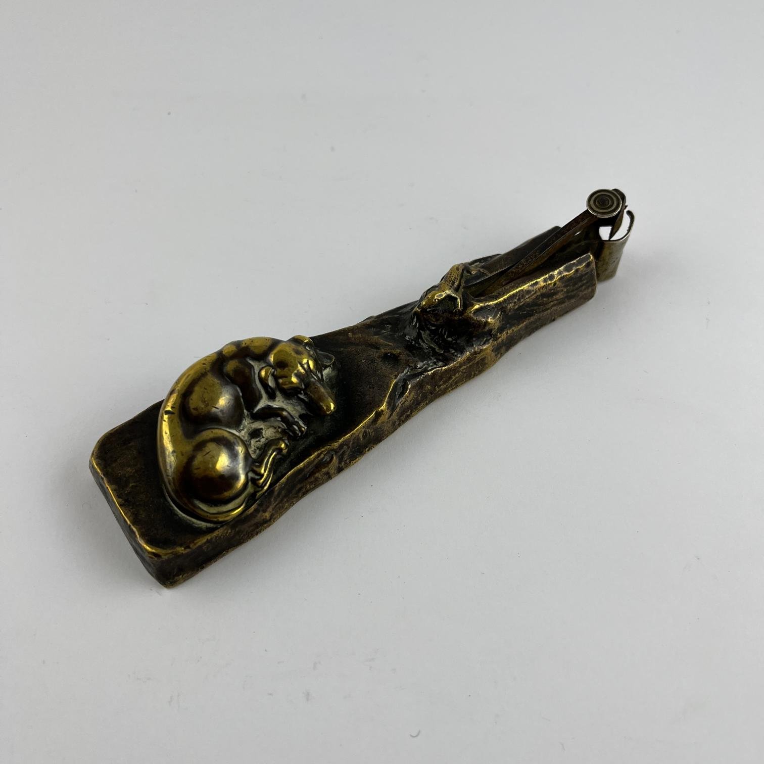 Cortador de habanos en bronce