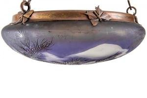 Plafón francés en cristal Gallé