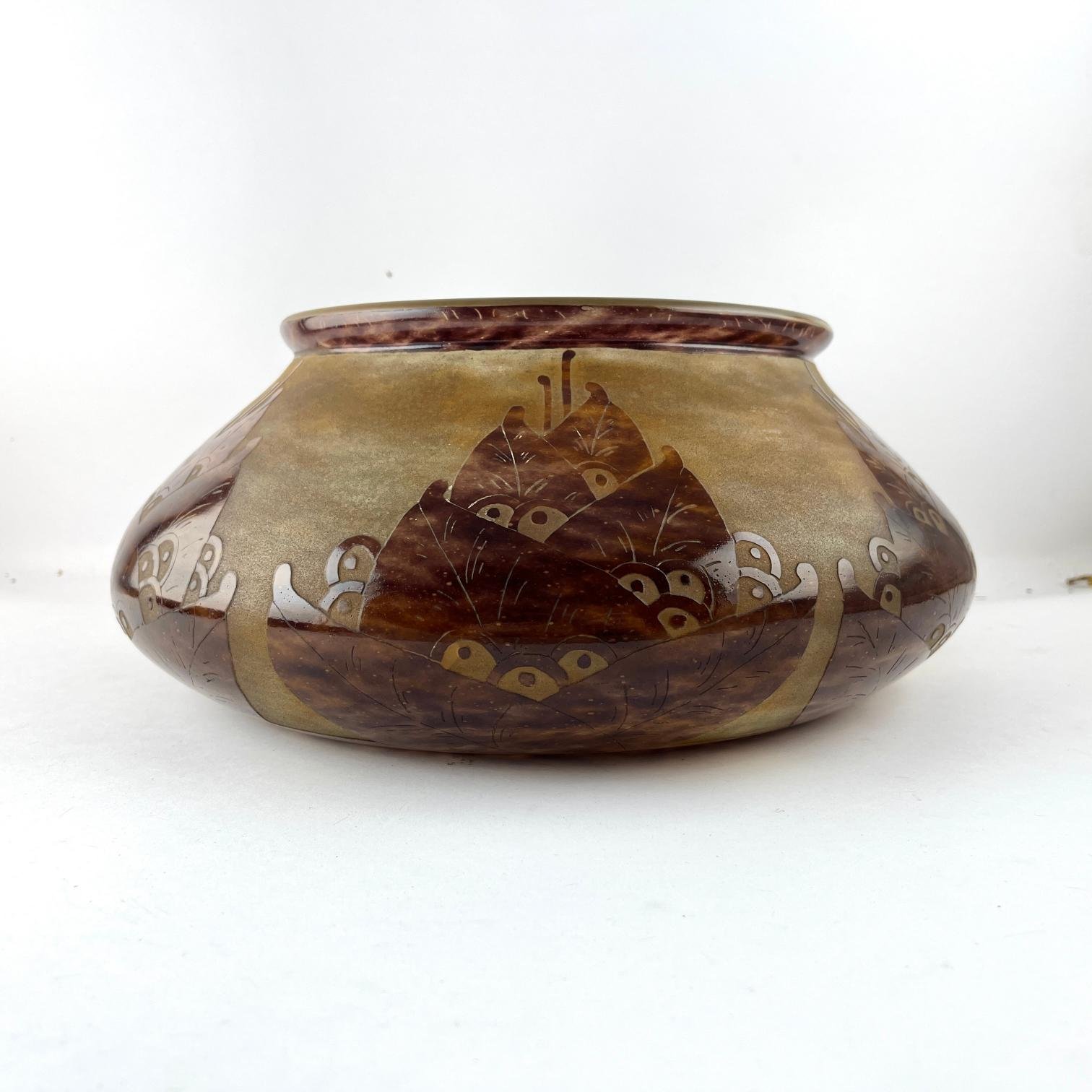 Florero francés en cristal Leverre