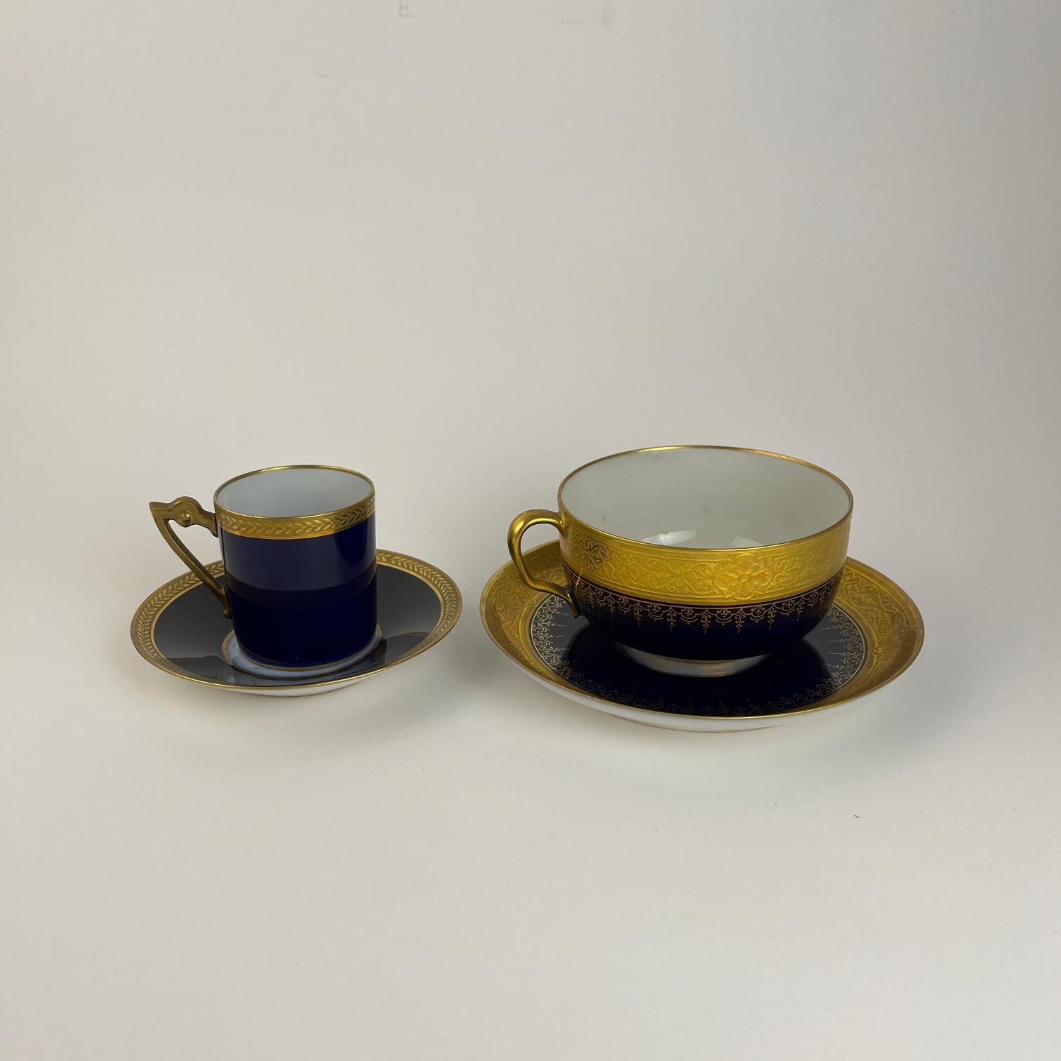 Juego para café y té en porcelana Limoges