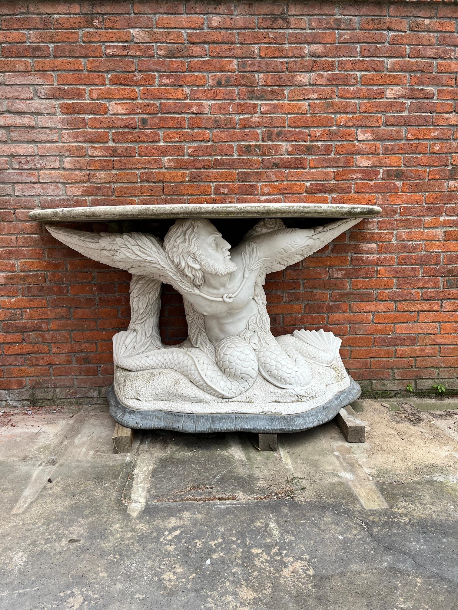 Consola en mármol "tritón"